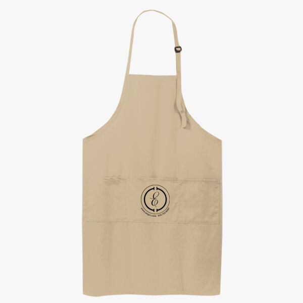 Easy Care Extra Long Bib Apron with Stain Release Thumbnail